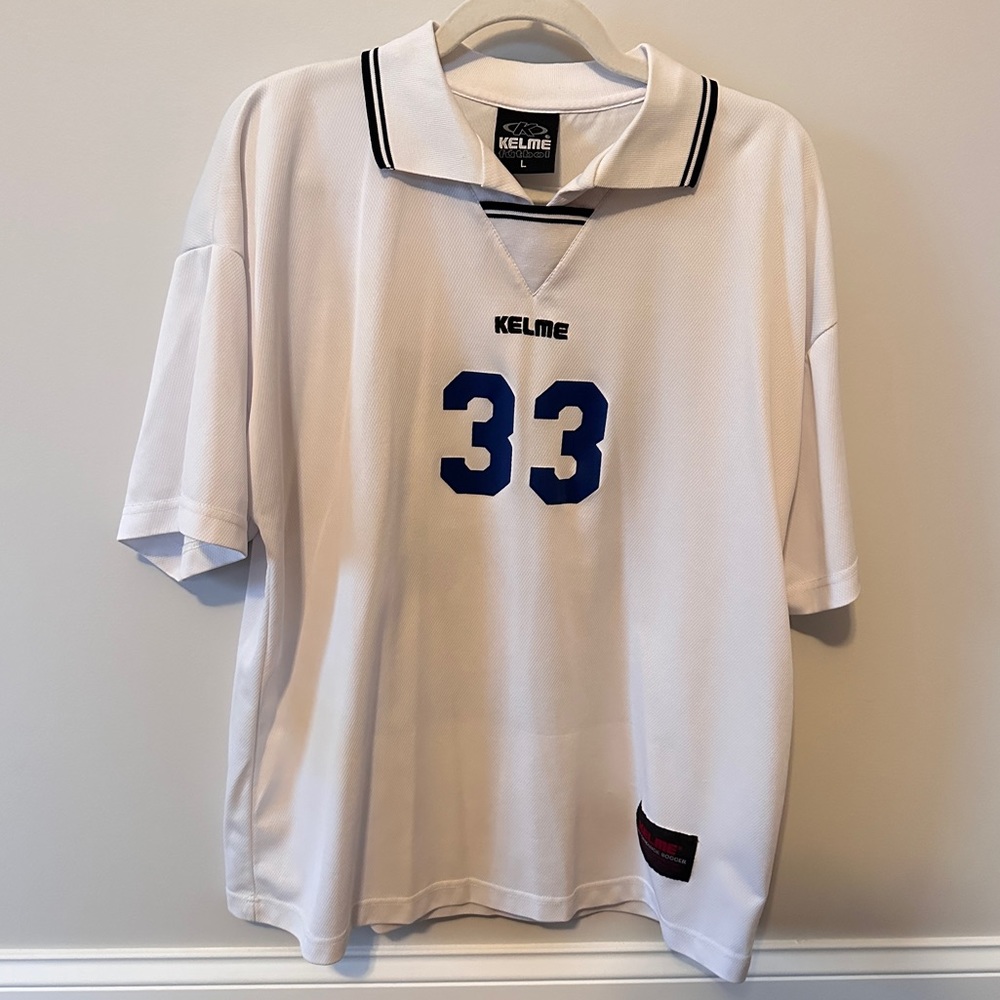 Kelme futbol white jersey